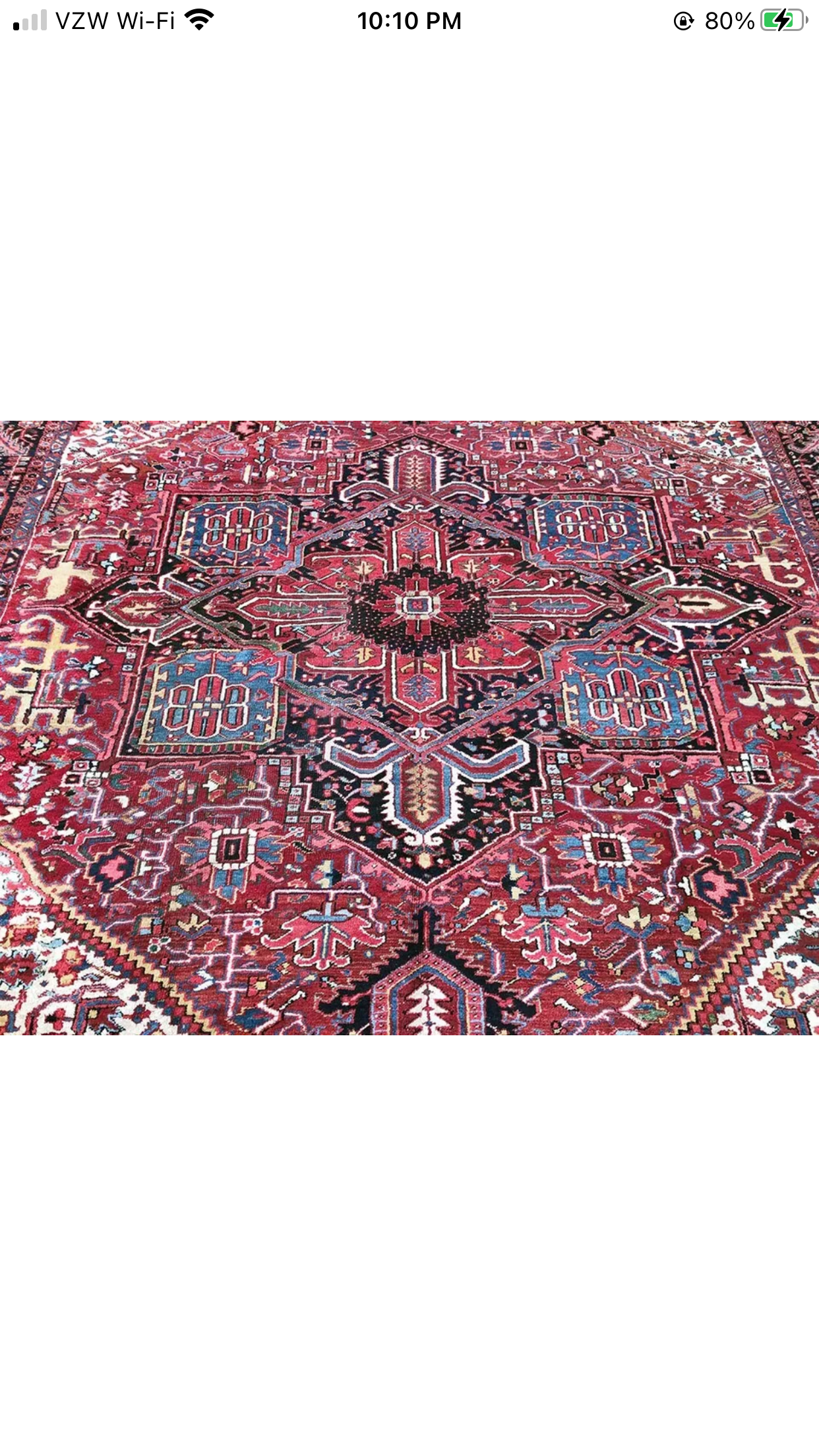 Antique Decorative 10’x13’ Persian Heriz Rug