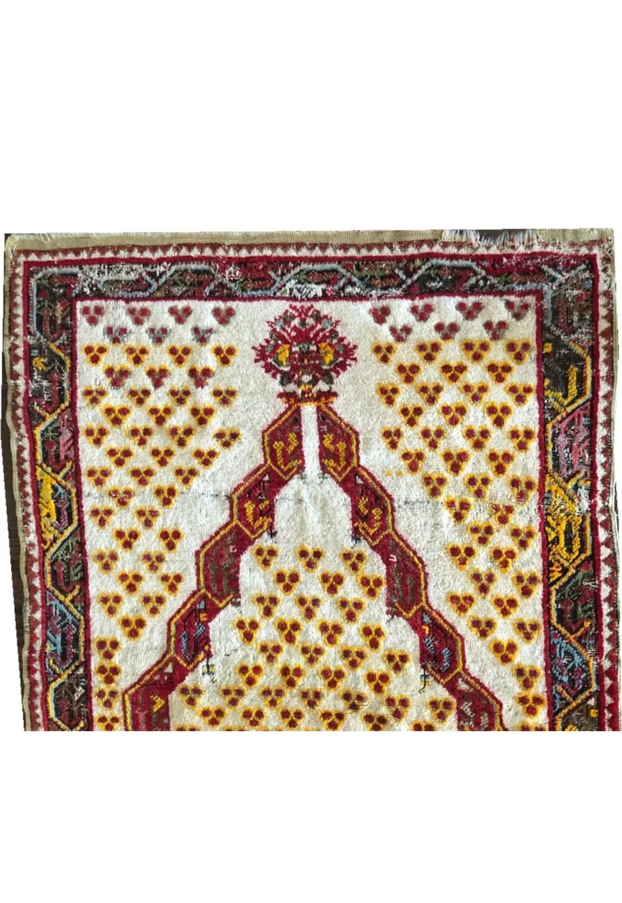 An Antique Unusual Turkish Prayer Rug