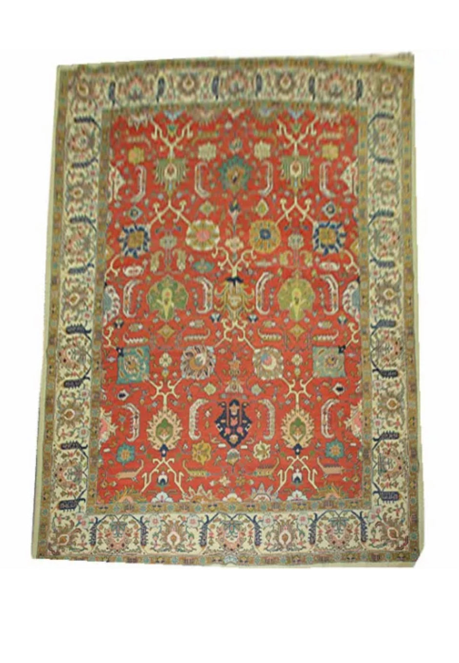 An Antique Signed Persian Tabriz rug