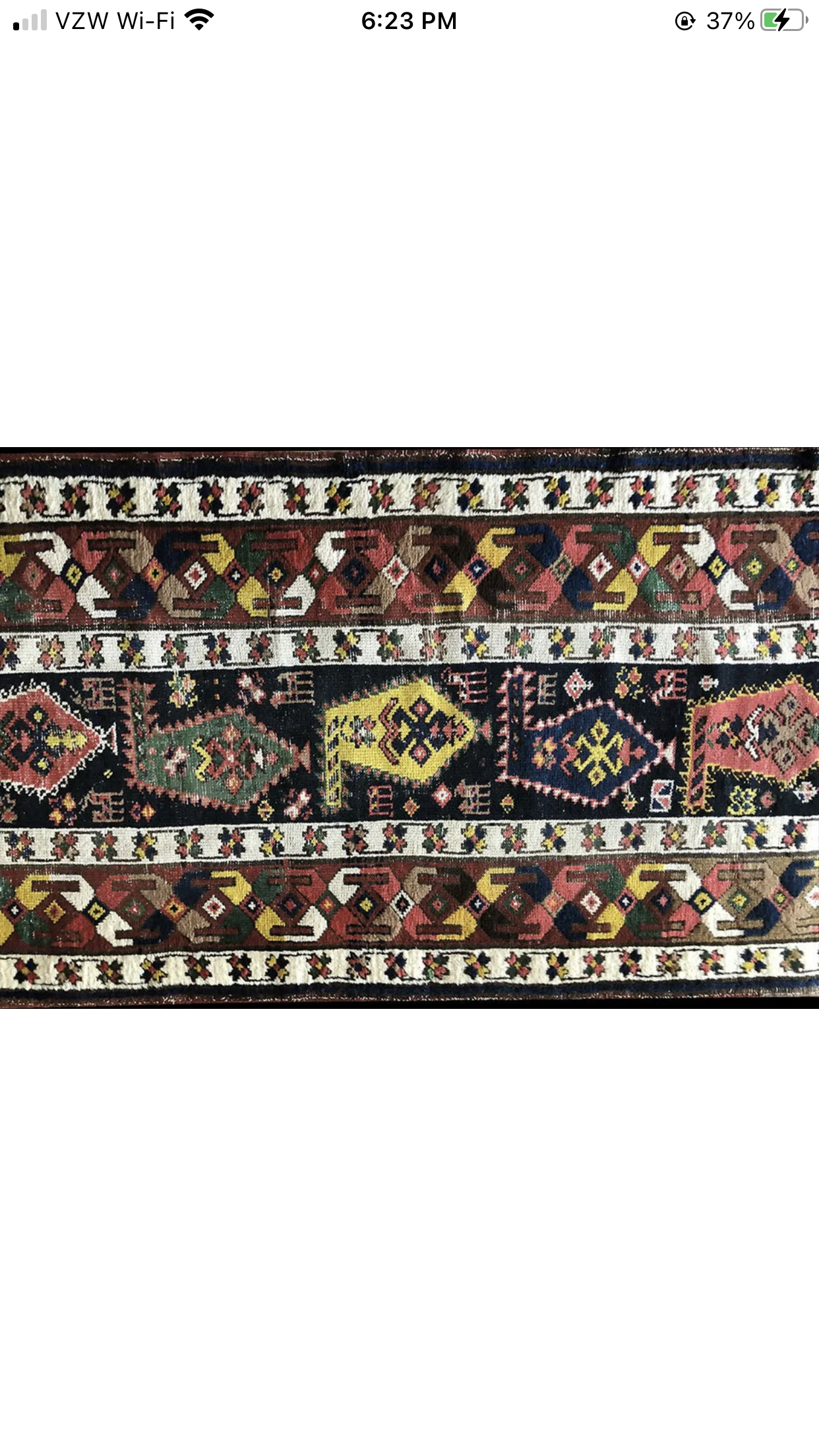 An Antique Tribal Persian Shahsavan Hallway Runner Rug