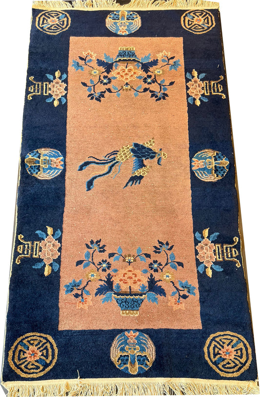 An Antique Camel Ground Art Deco chinese Rug