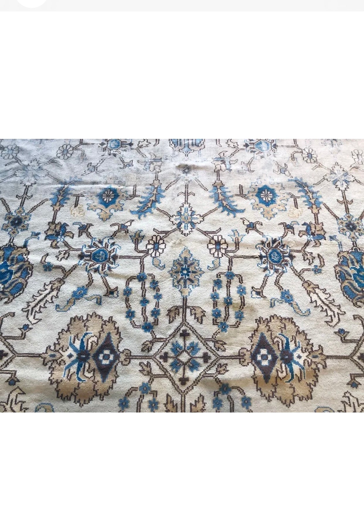 An Antique Palace Size 15’x17’ Turkish/Oushak Rug