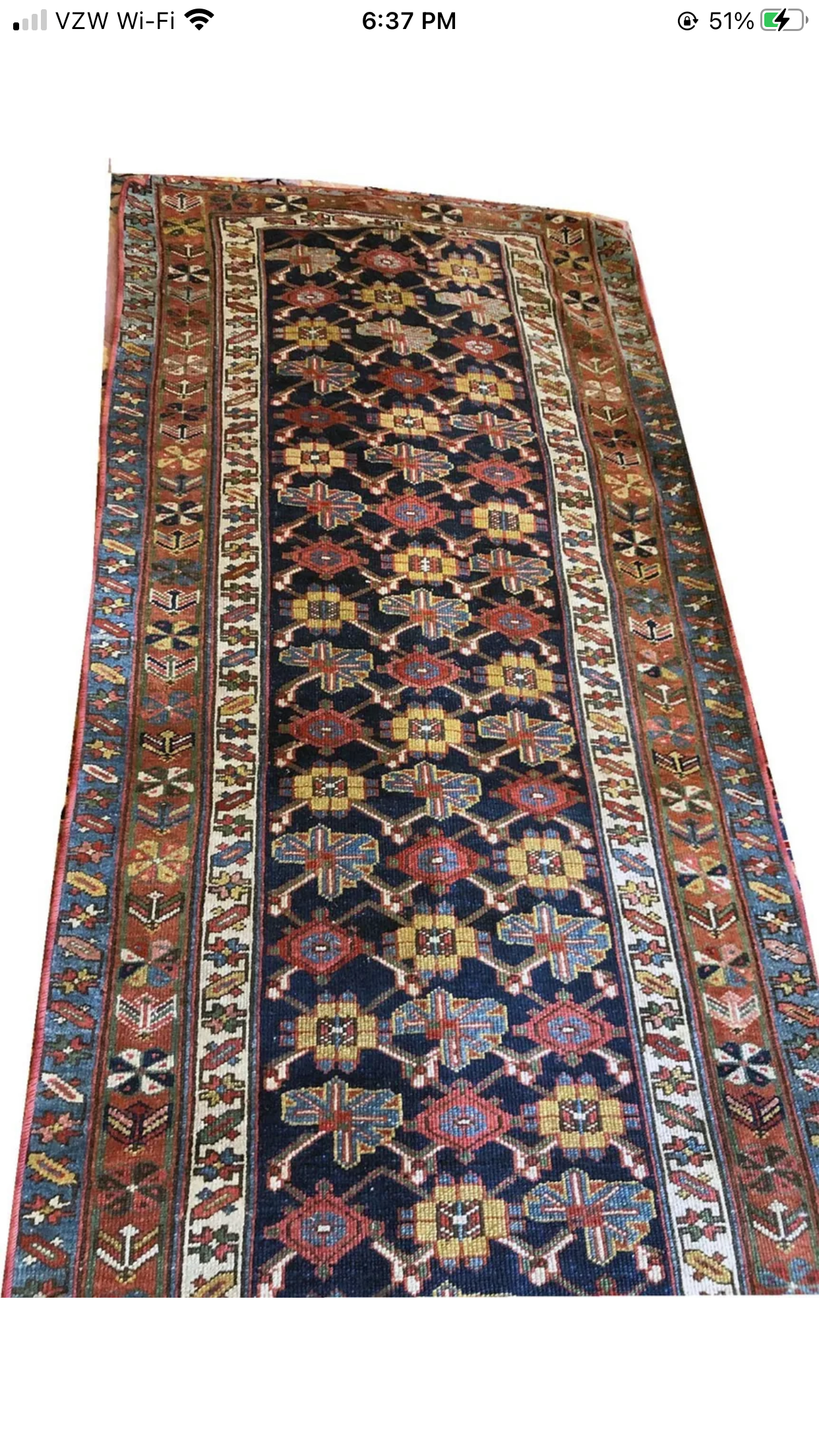 An Antique Tribal NW Persian Hallway Runner Rug