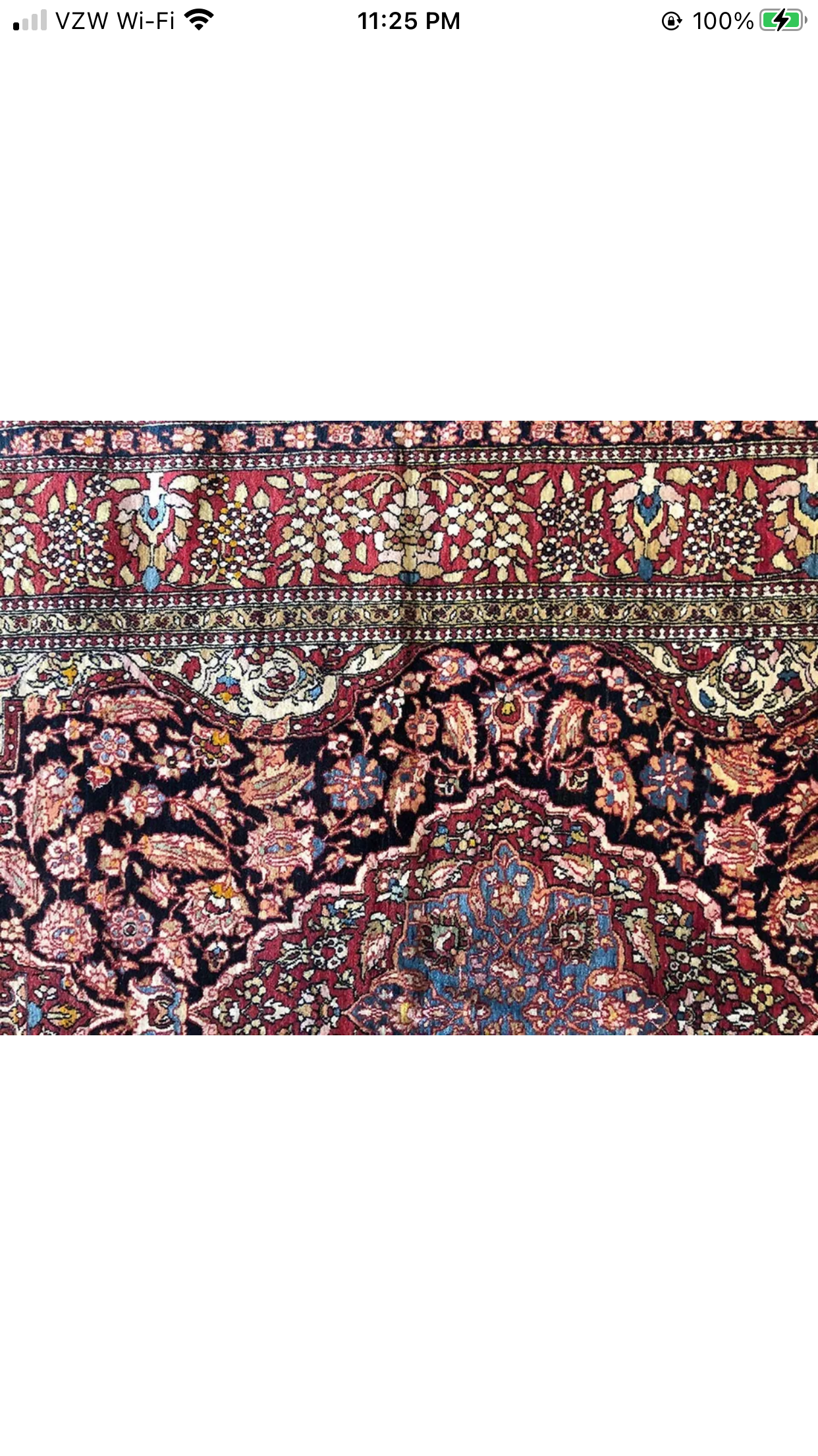 An Antique Persian Isfahan Ahmad Rug