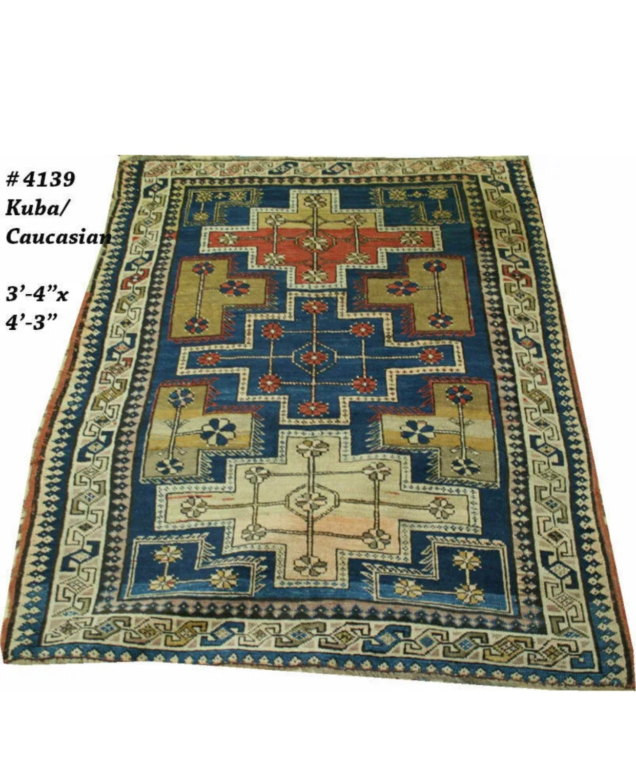 An Antique Caucasian Kuba Area Rug