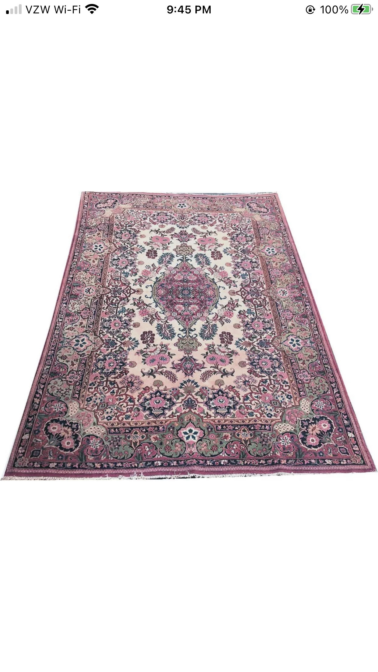 A Vintage Classic Persian Kashan Rug