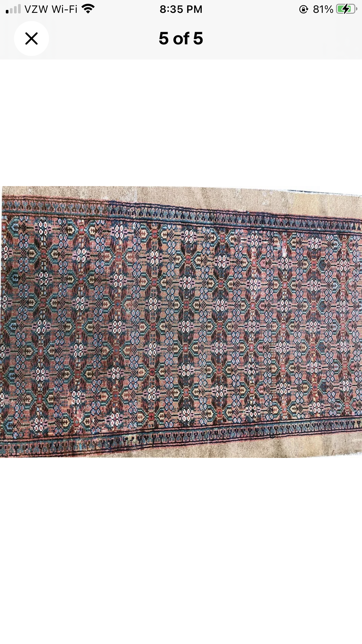 Antique 3’ x 16’ Persian Saran Hallway Runner Rug