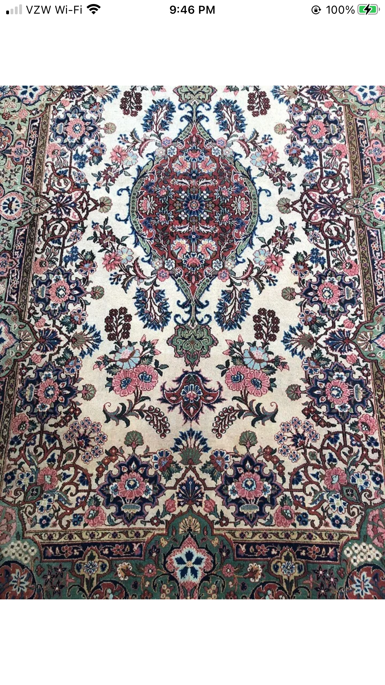 A Vintage Classic Persian Kashan Rug