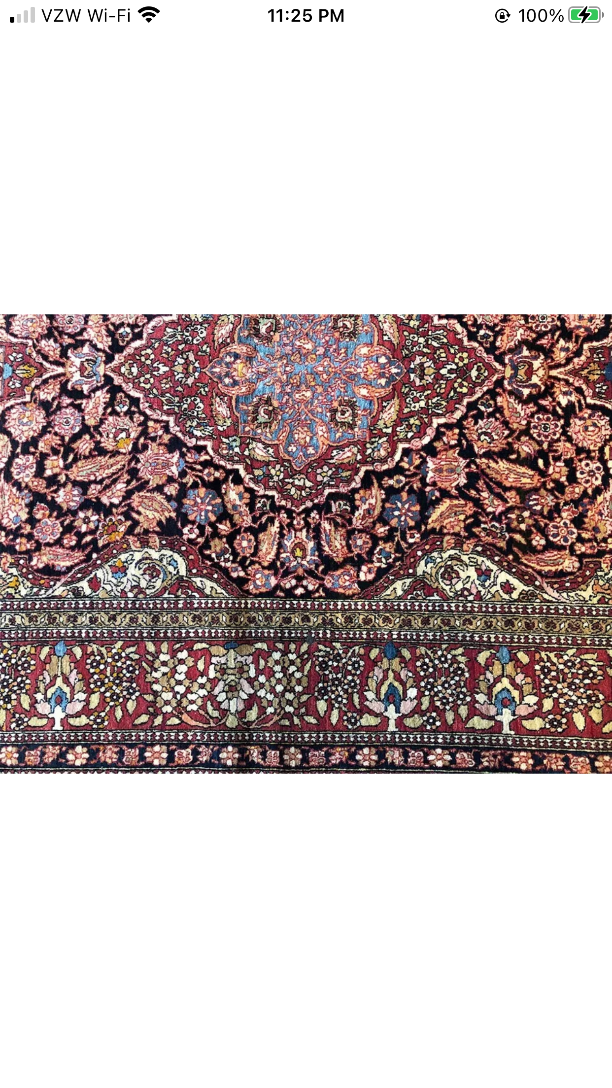 An Antique Persian Isfahan Ahmad Rug