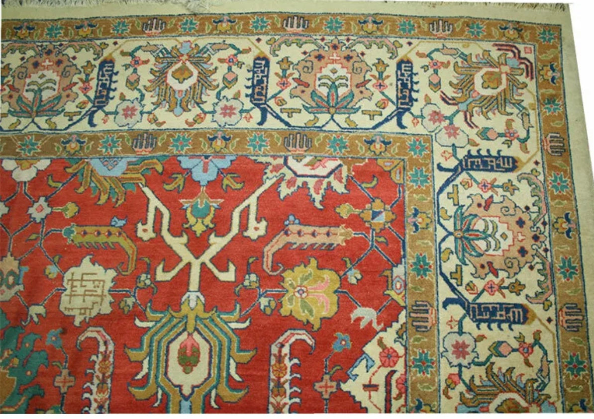 An Antique Signed Persian Tabriz rug