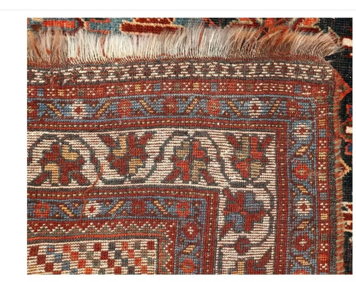 Antique Primitive & Tribal SW Persian Khamseh Rug