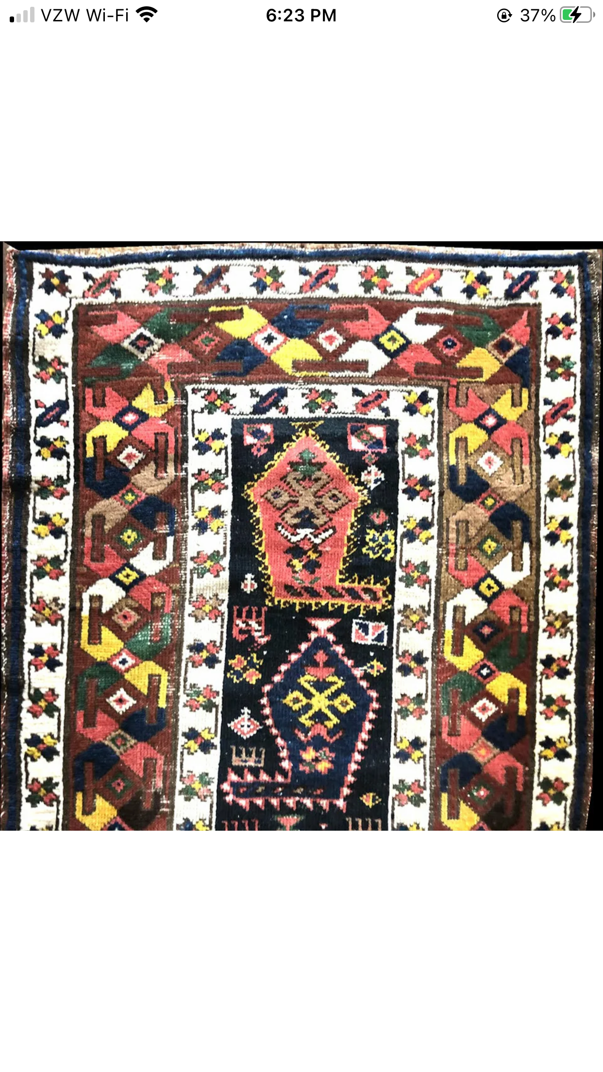 An Antique Tribal Persian Shahsavan Hallway Runner Rug