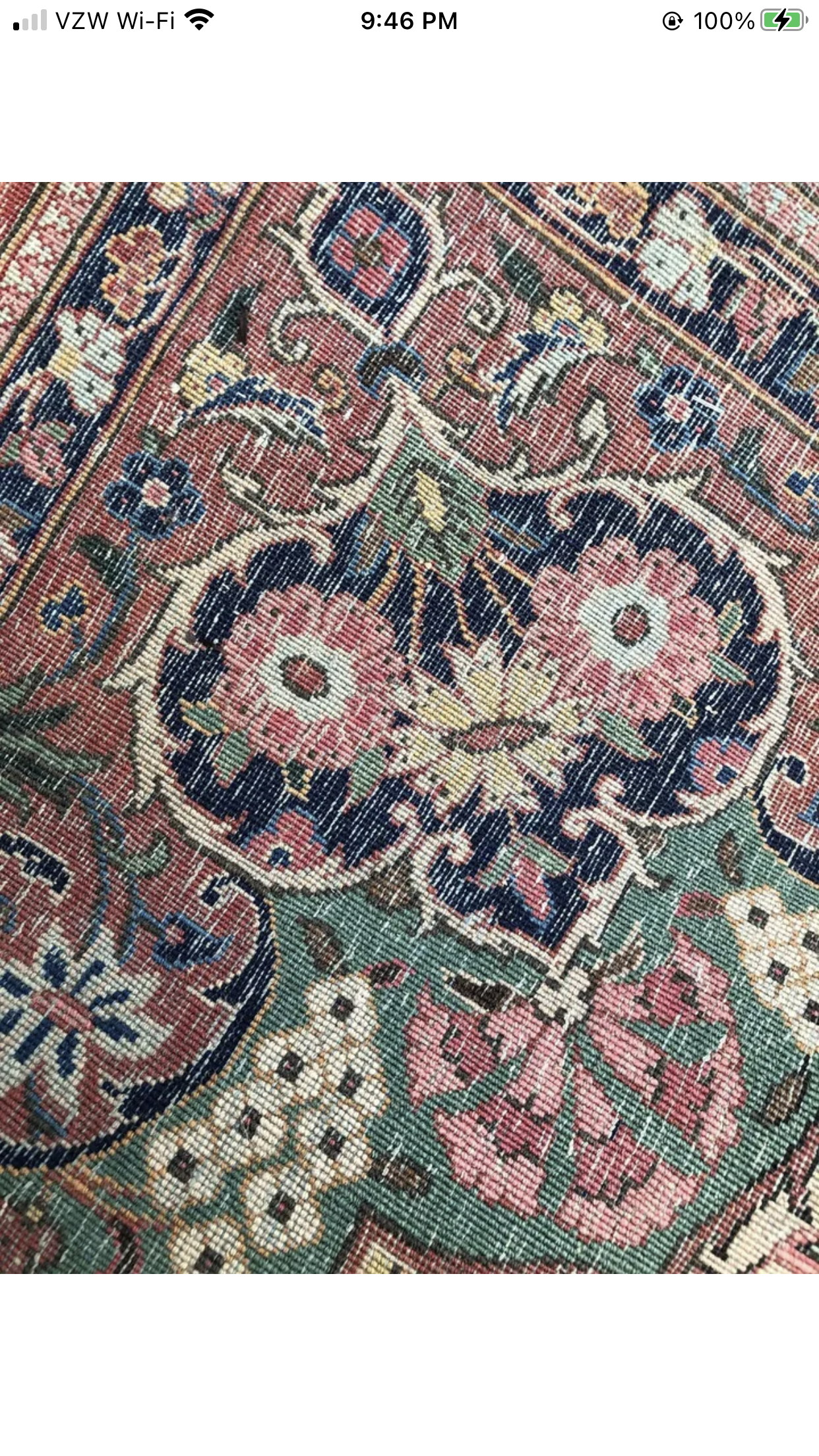 A Vintage Classic Persian Kashan Rug