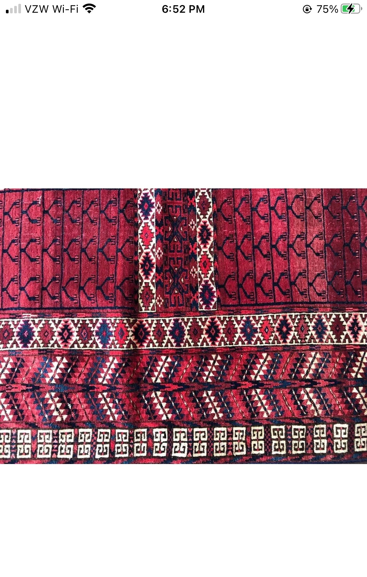 Antique Tribal Turkoman Hatchli/ Enci Rug
