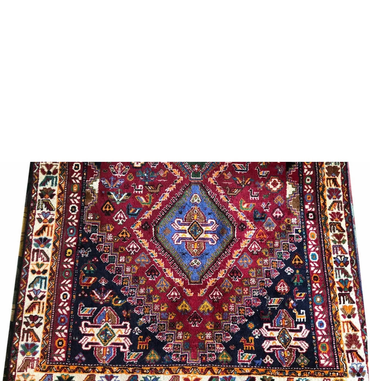 A Vintage Tribal SW Persian Qashqai Rug