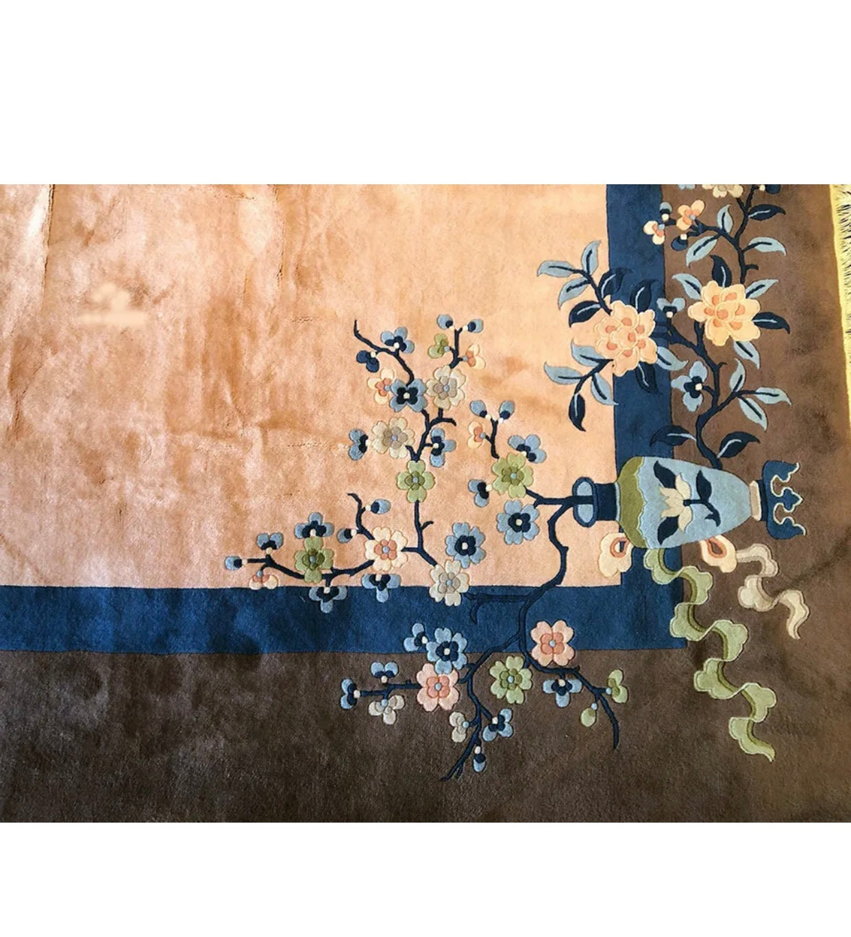 A Vintage Art Deco Chinese Rug