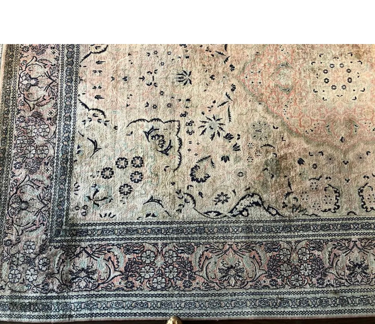 An Antique Silk Chinese rug