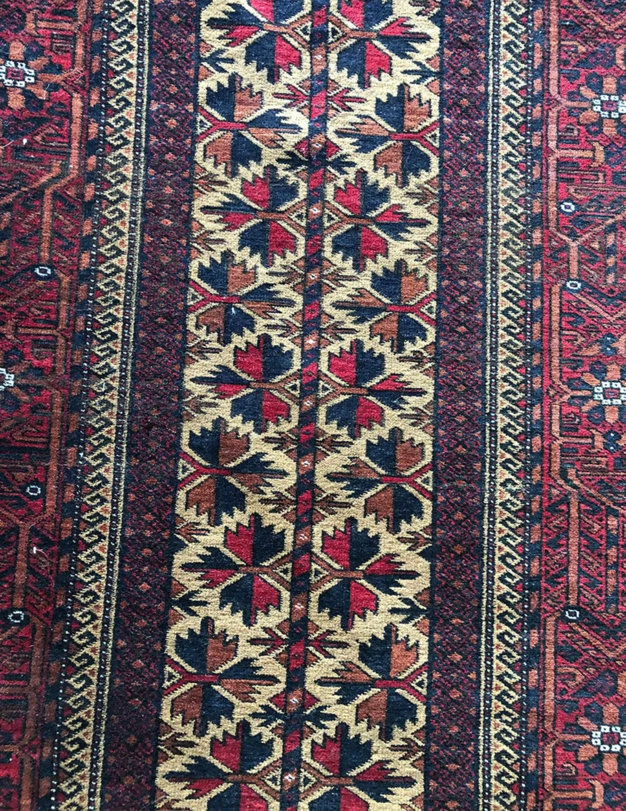 An Antique Primitive & Tribal Baluch Rug