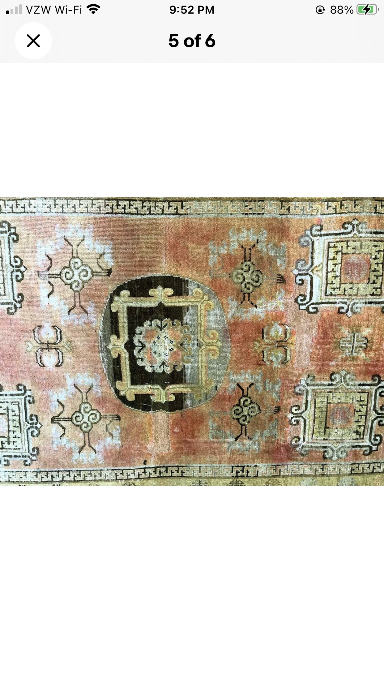 An Antique Decorative East Turkistan Rug