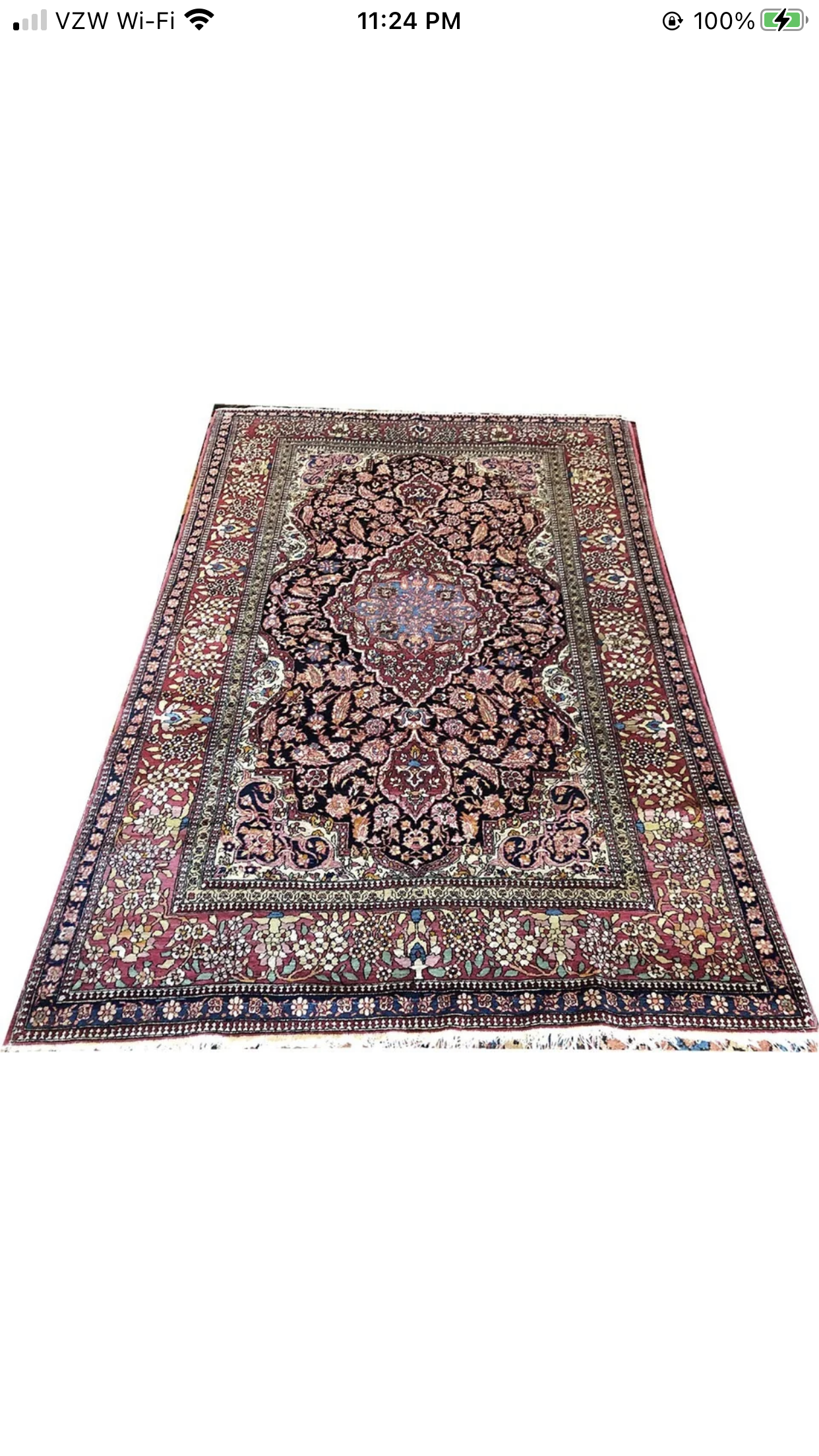 An Antique Persian Isfahan Ahmad Rug