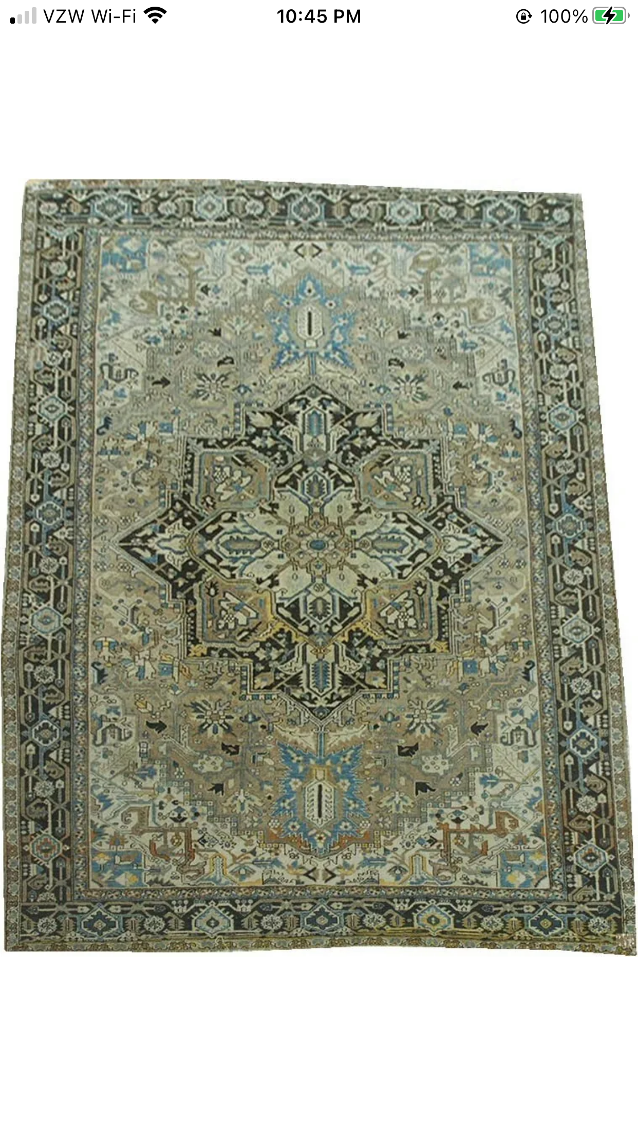 An Antique Decorative 8’x11’ Persian Heriz Rug