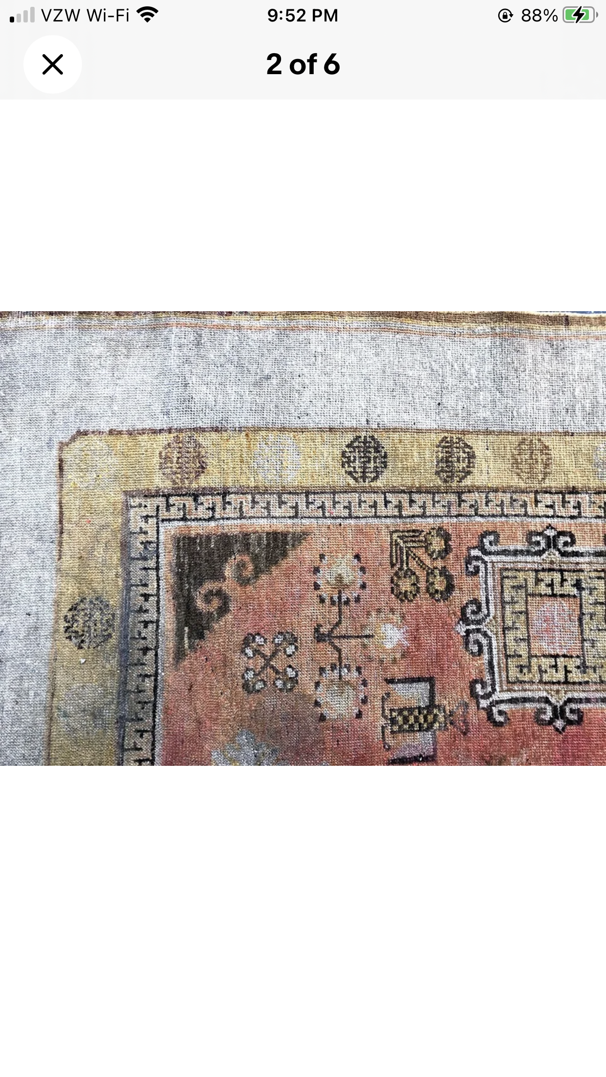 An Antique Decorative East Turkistan Rug