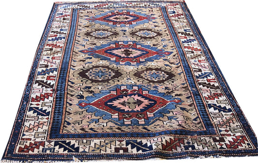 An Antique 19th Century Caucasian Kazak rug