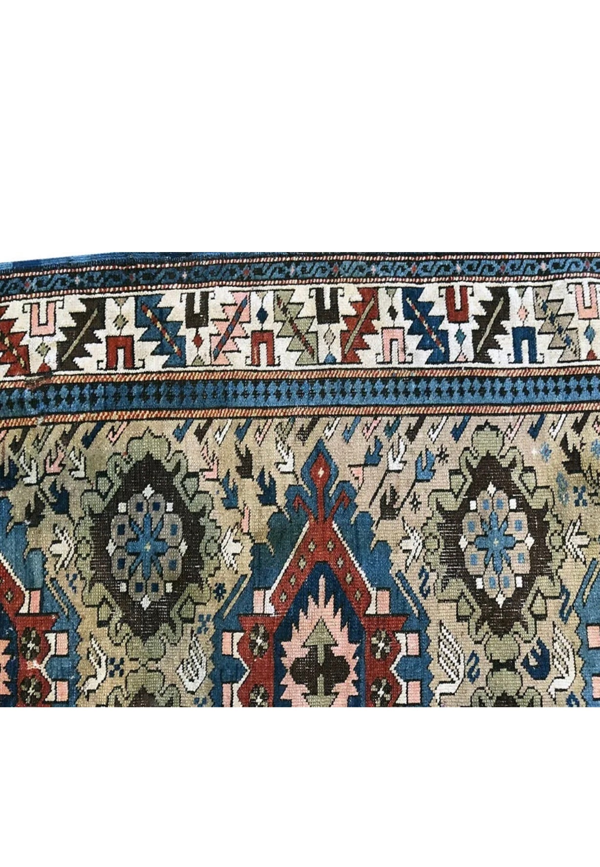 An Antique 19th Century Caucasian Kazak rug