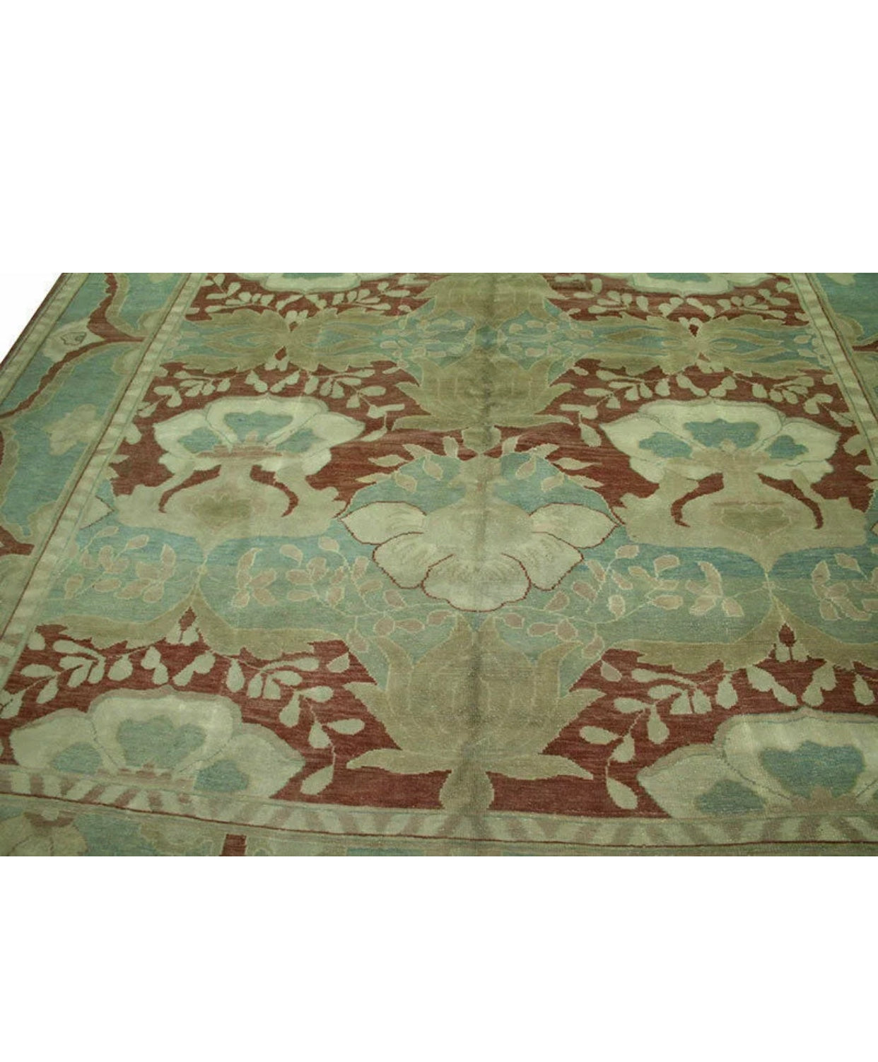 An Inspired Persian Ziegler Mahal Rug on an Egyptian Area Rug