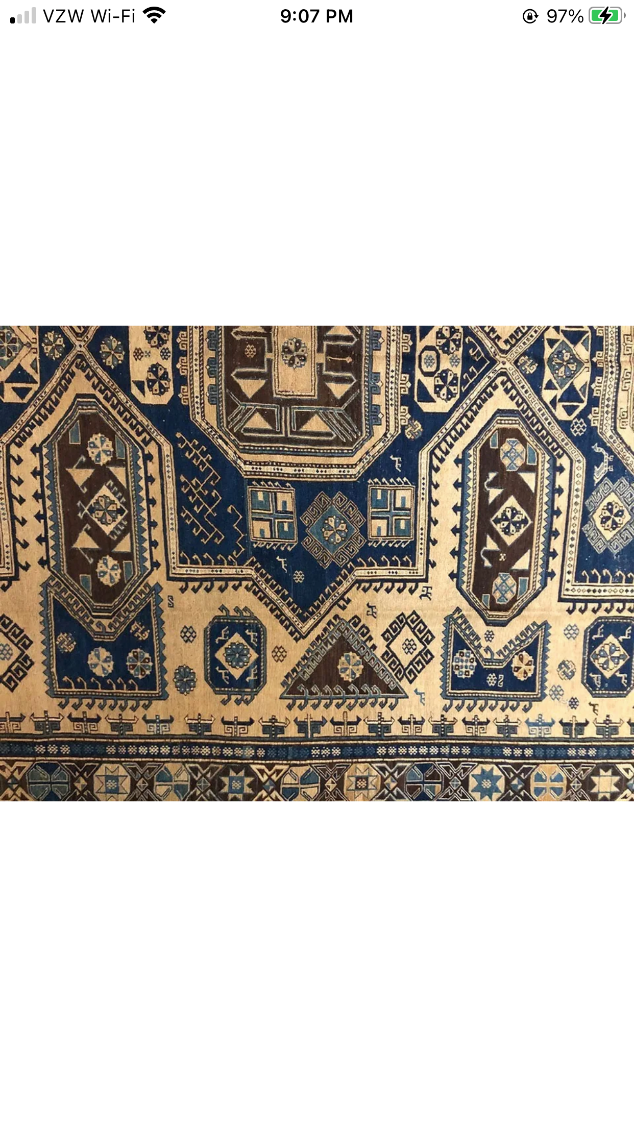 An Antique Caucasian Kuba Soumak Rug