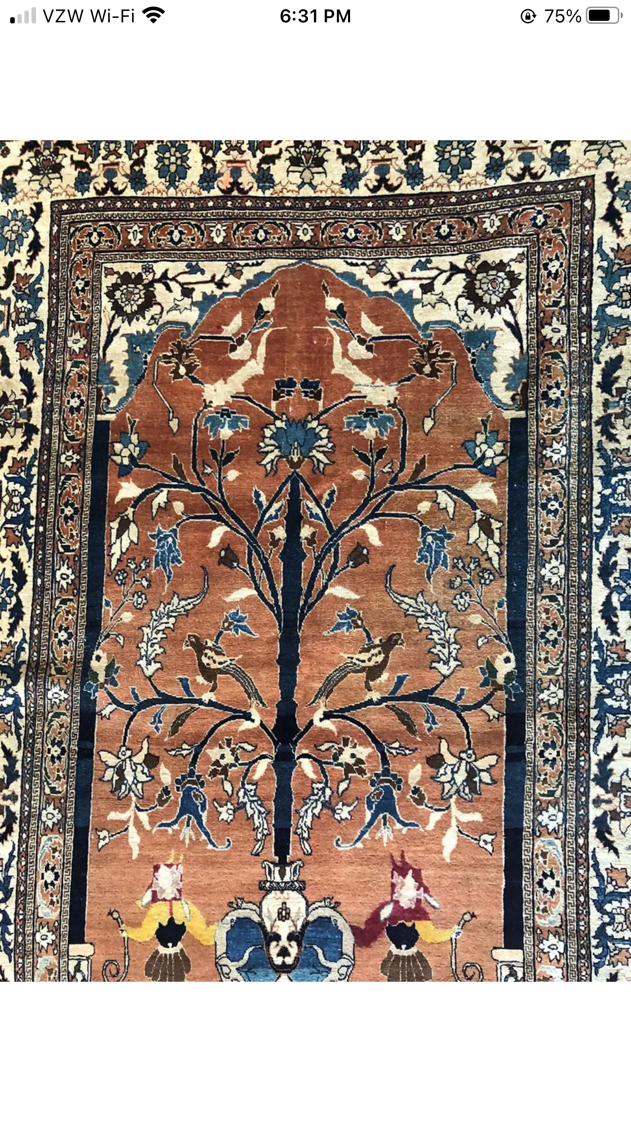 A Collectible 19th Century Persian Haji Jalili Tabriz Rug