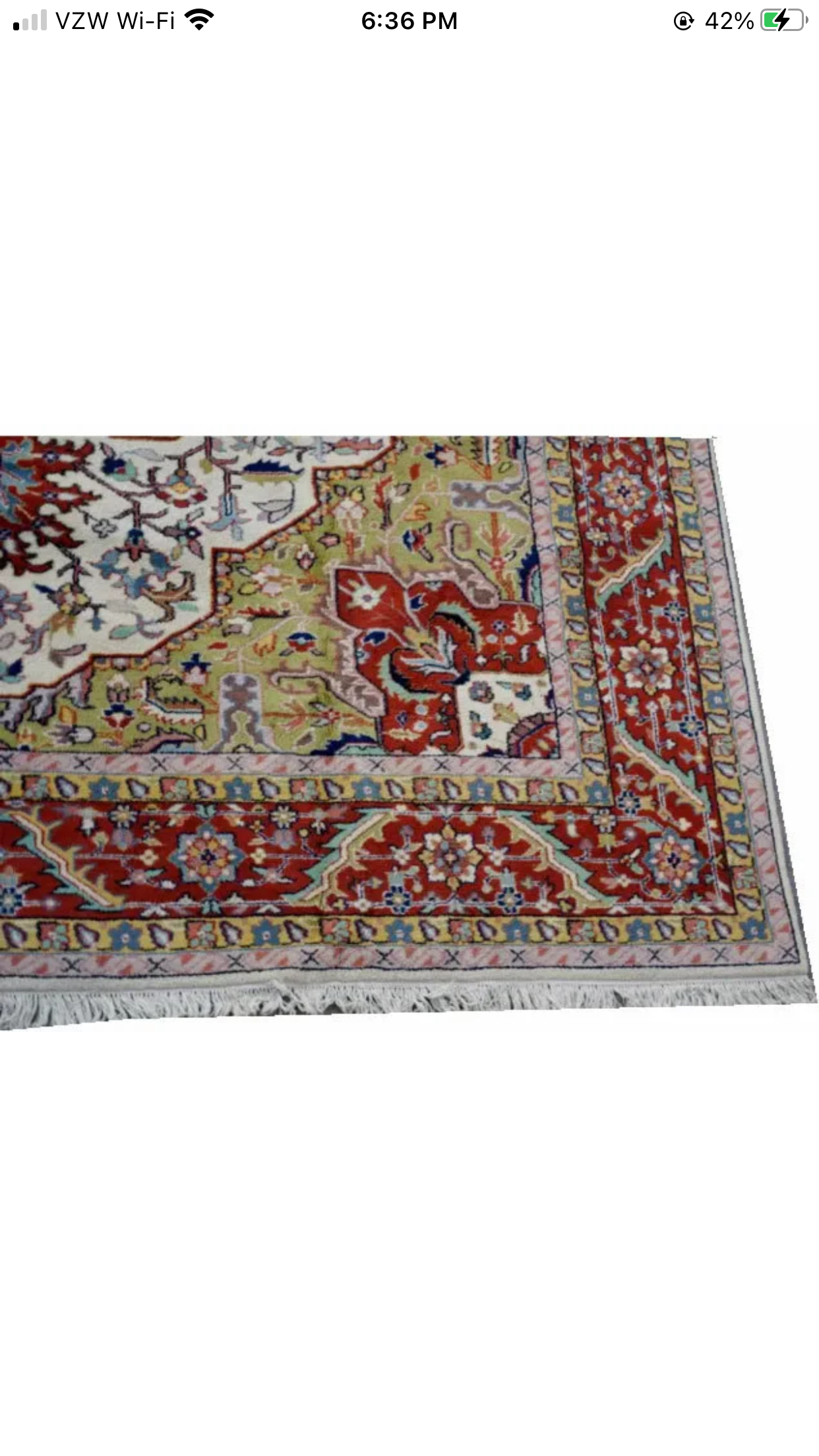 A Vintage Palace Size Persian Heriz Style Rug