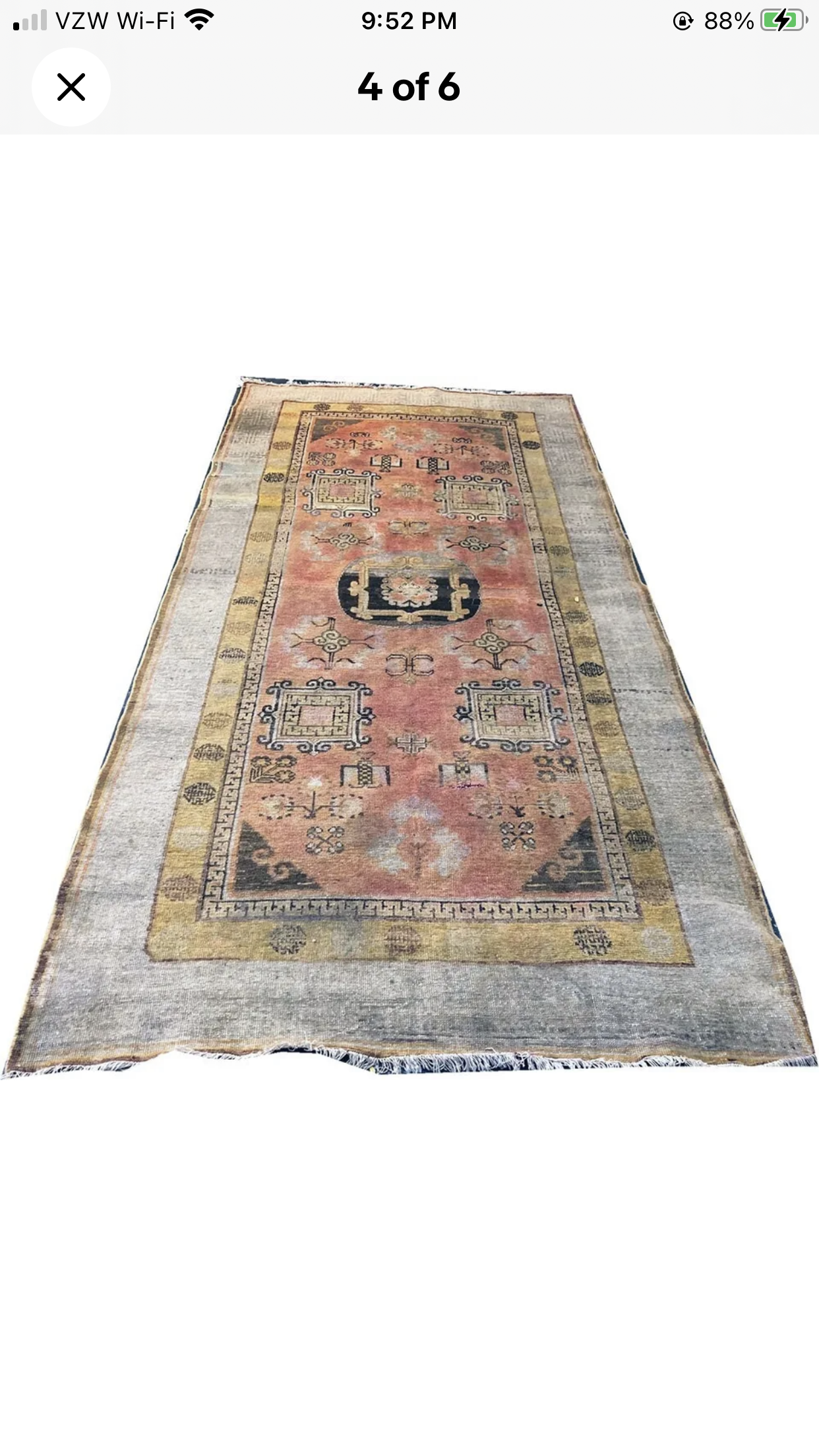 An Antique Decorative East Turkistan Rug