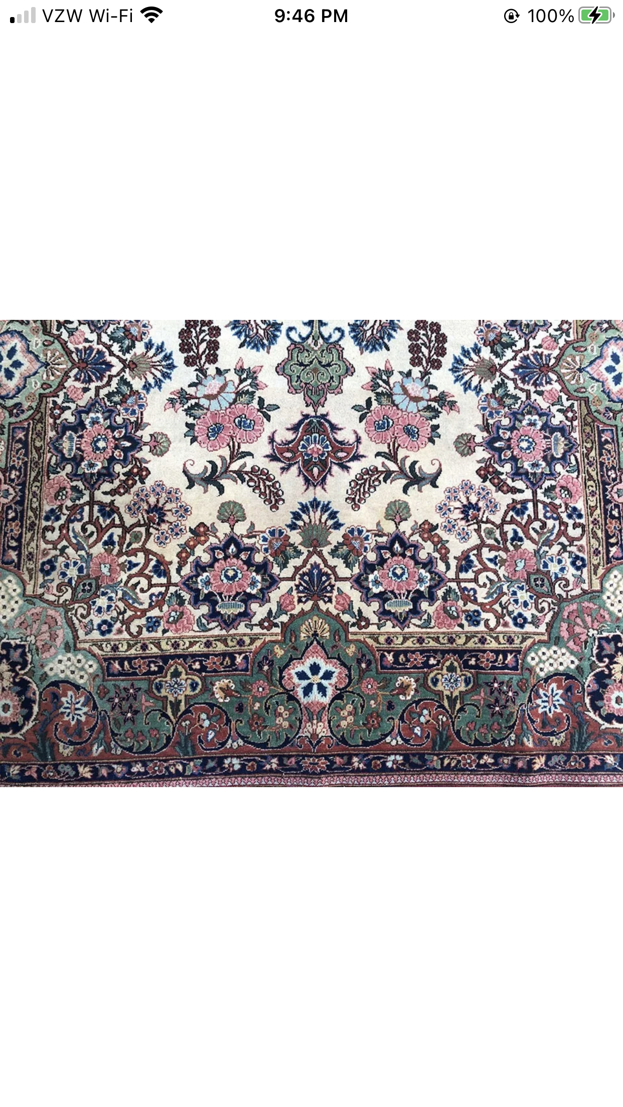 A Vintage Classic Persian Kashan Rug