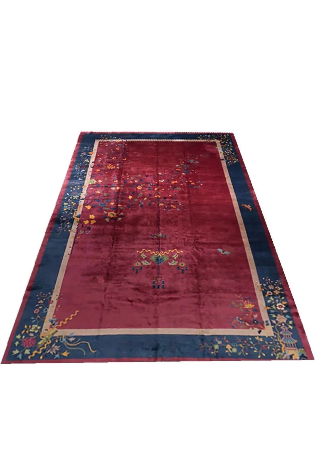 An Antique Palatial Size 12’x19’ Art Deco Chinese Rug