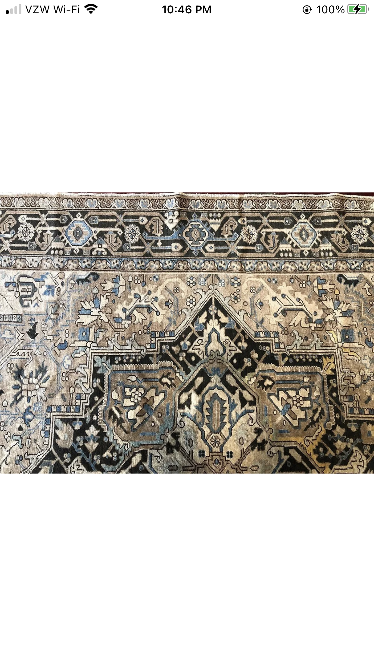 An Antique Decorative 8’x11’ Persian Heriz Rug