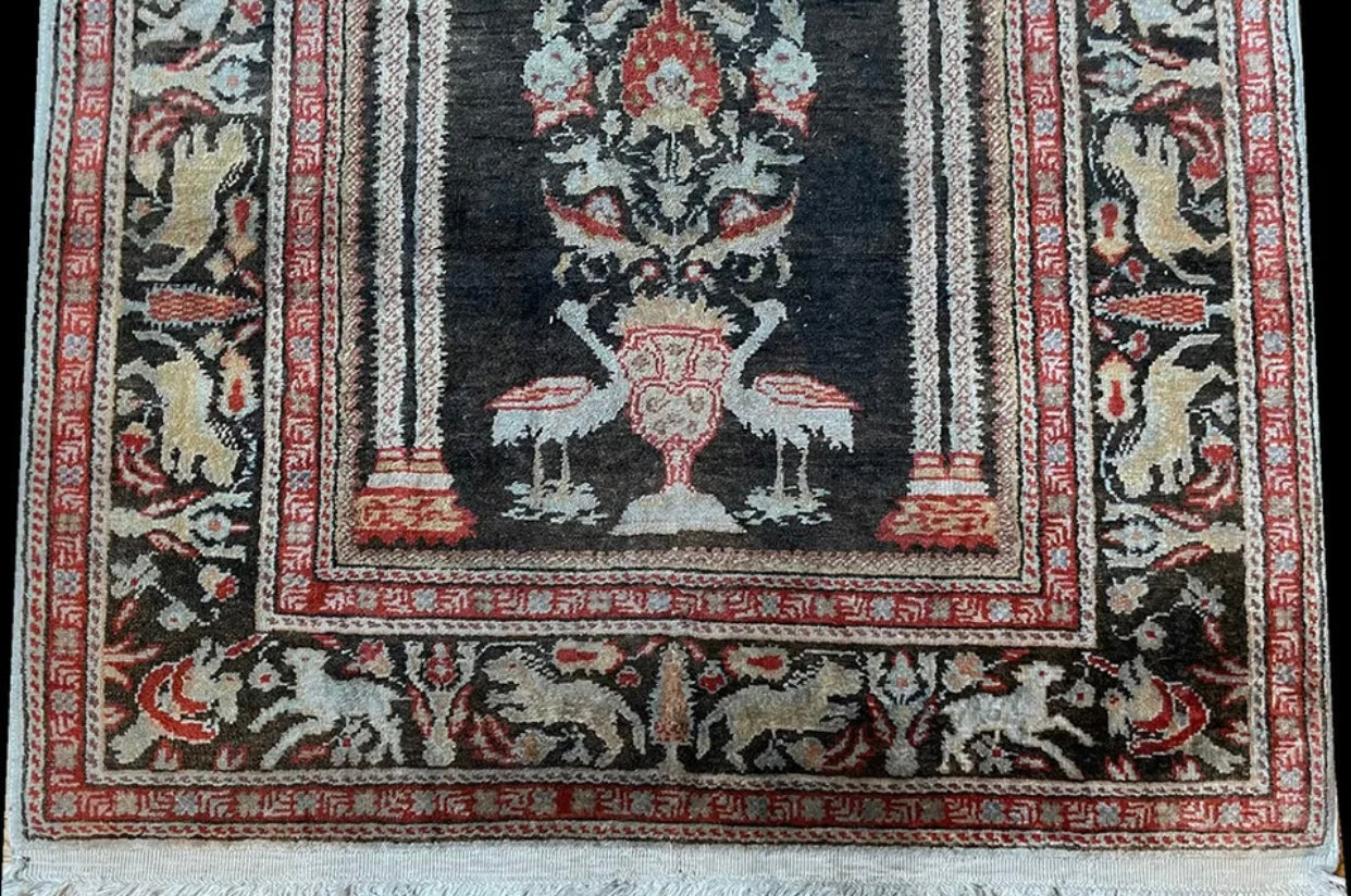 An Antique Turkish Prayer Rug “ Tree Of Life”