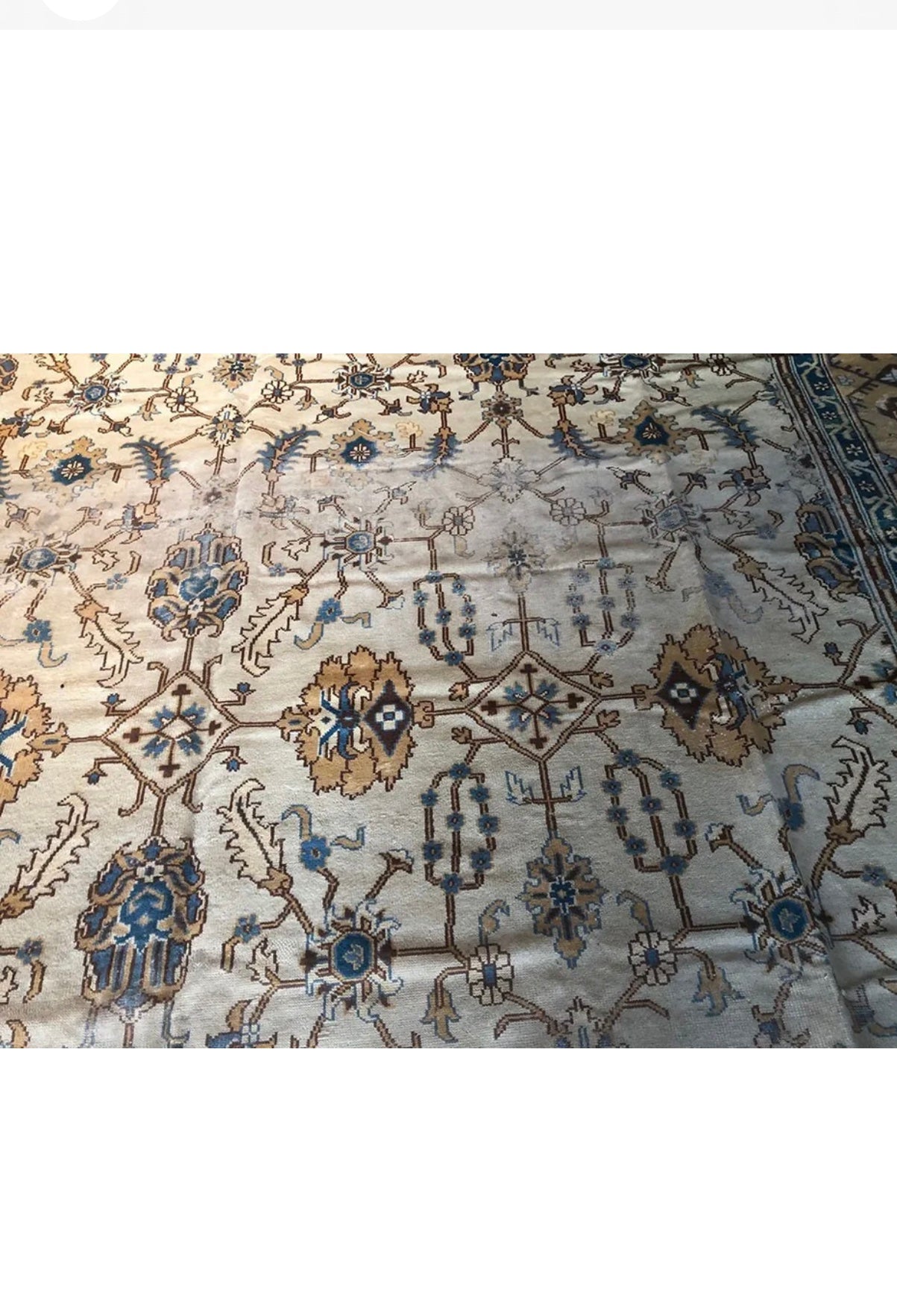 An Antique Palace Size 15’x17’ Turkish/Oushak Rug