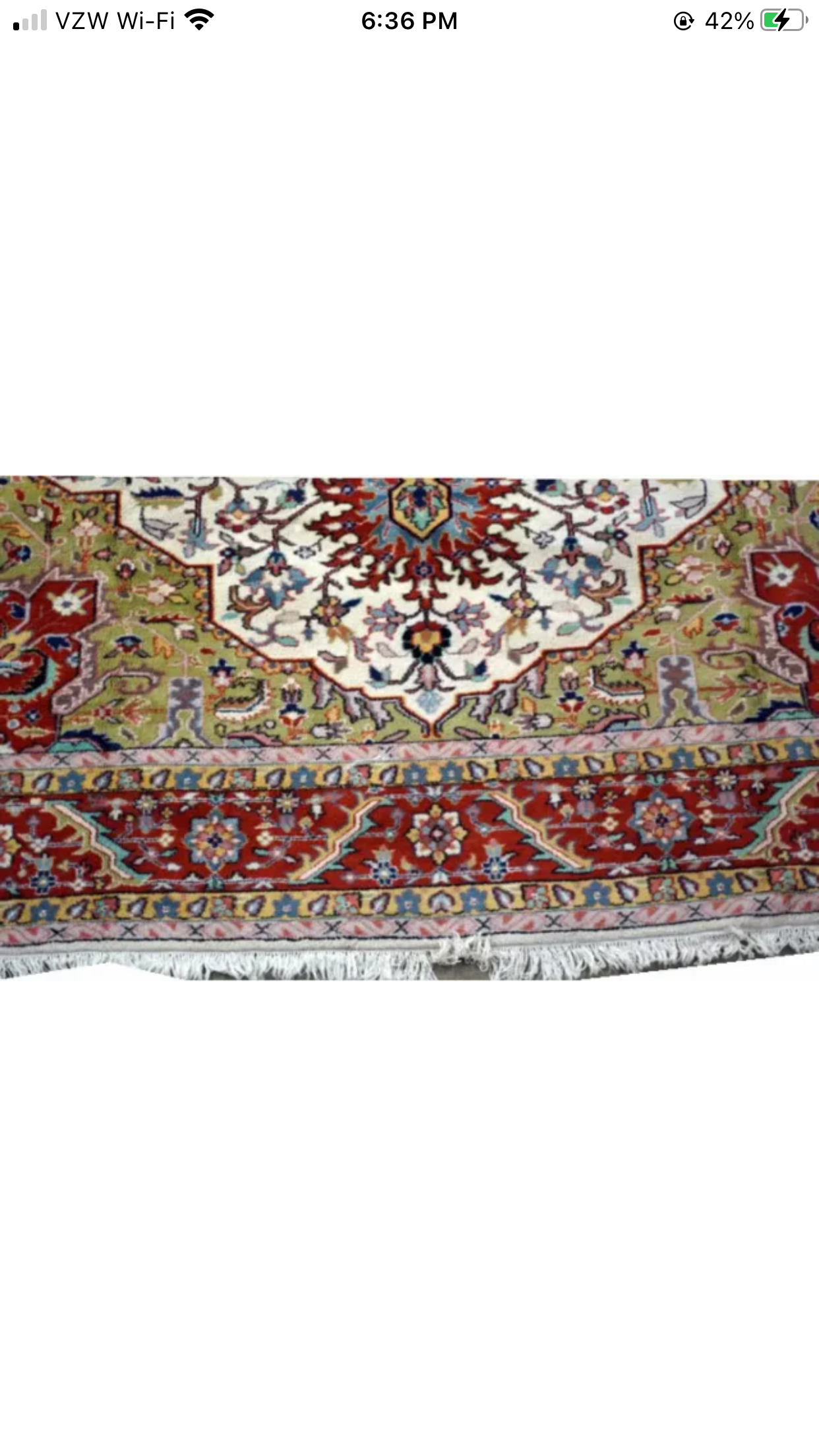 A Vintage Palace Size Persian Heriz Style Rug