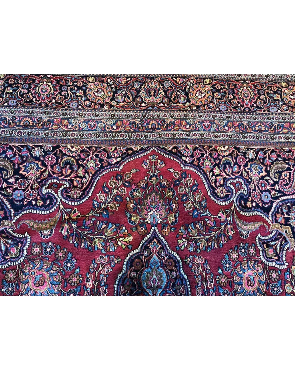Antique Palace Size Drcorative Persian Khorasan / Mashad Rug