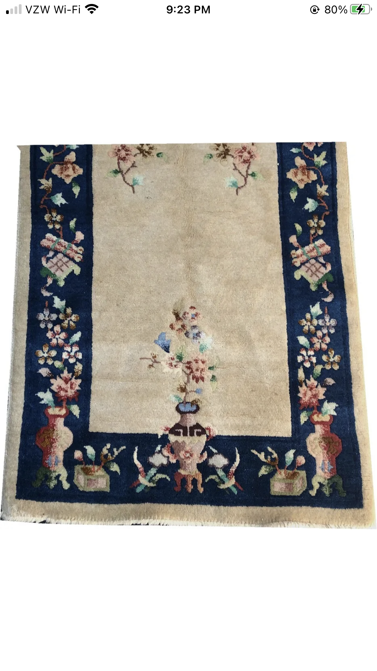 An antique Art Deco Chinese Hallway Runner Rug