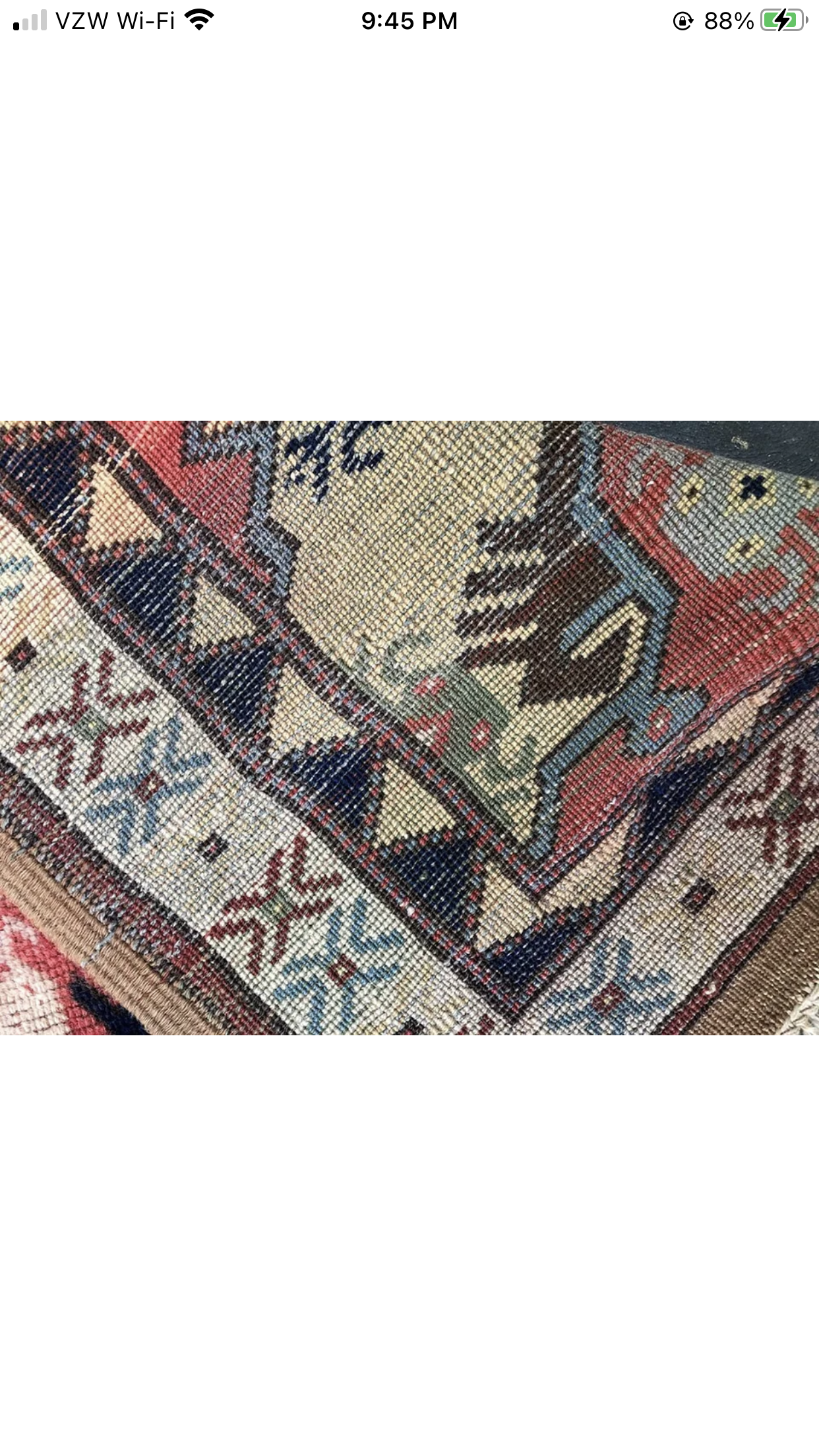 A Vintage Turkish Ladik Area Rug