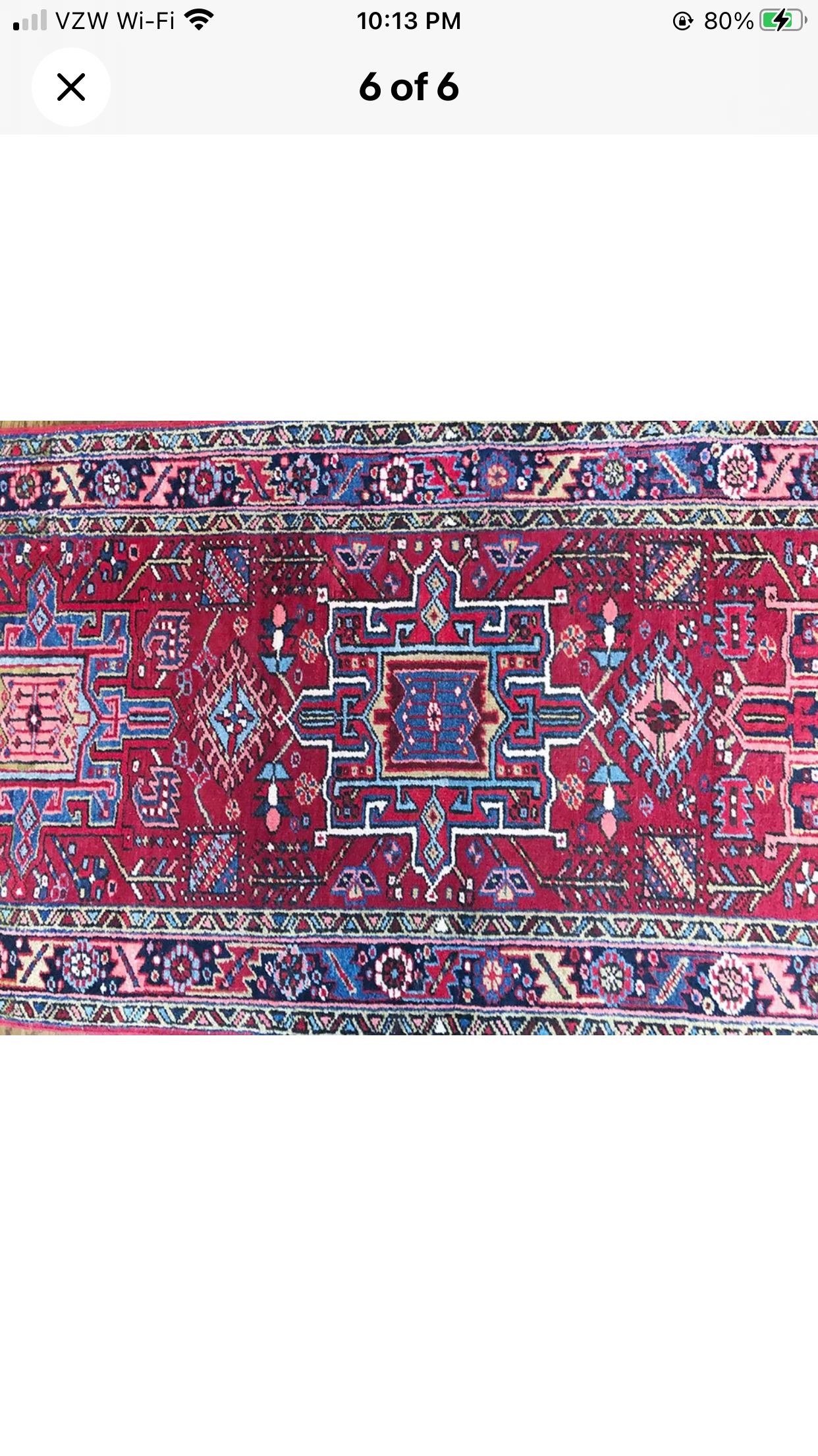 An Antique Decorative 11’ Long Hallway Runner Persian Heriz/ Karajej Runner