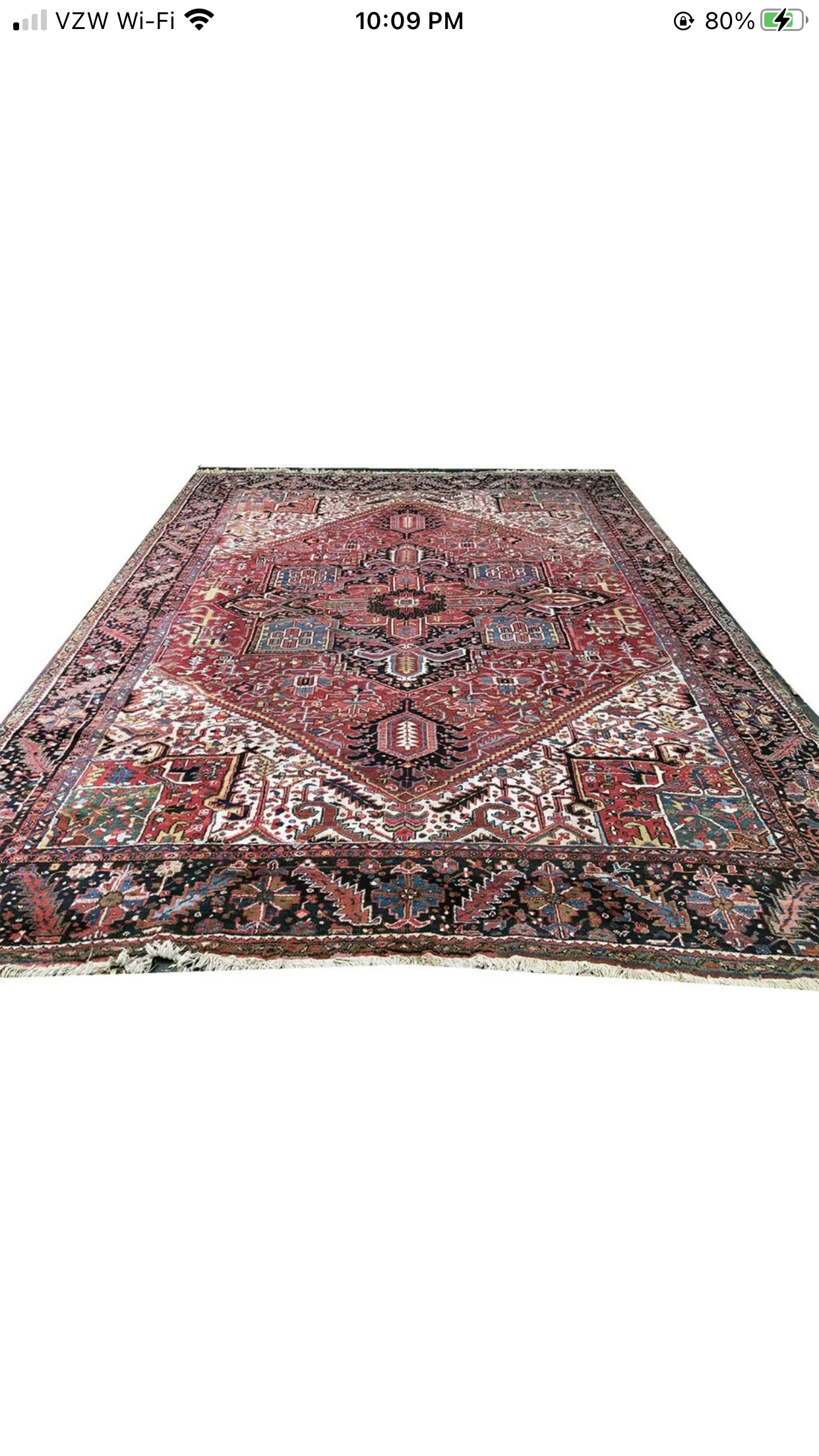 Antique Decorative 10’x13’ Persian Heriz Rug