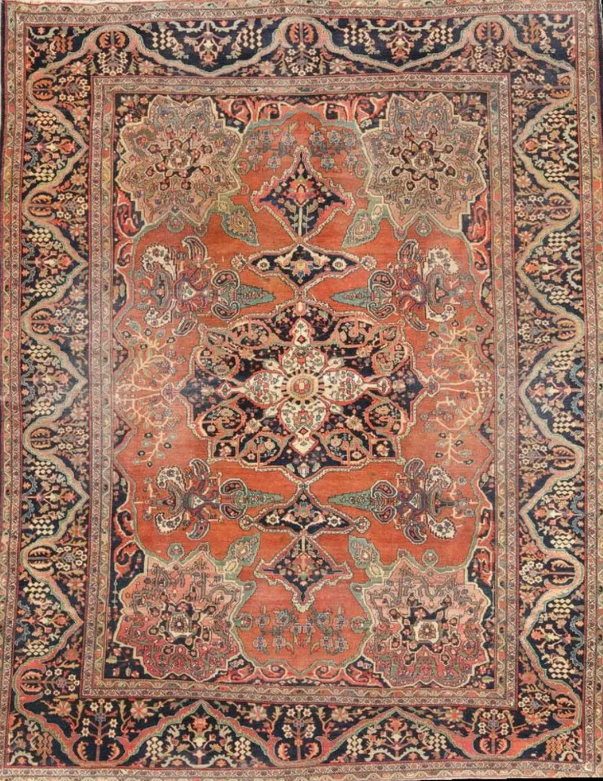 Most Luxurious Antique Persian Ferahan Sarouk Rug