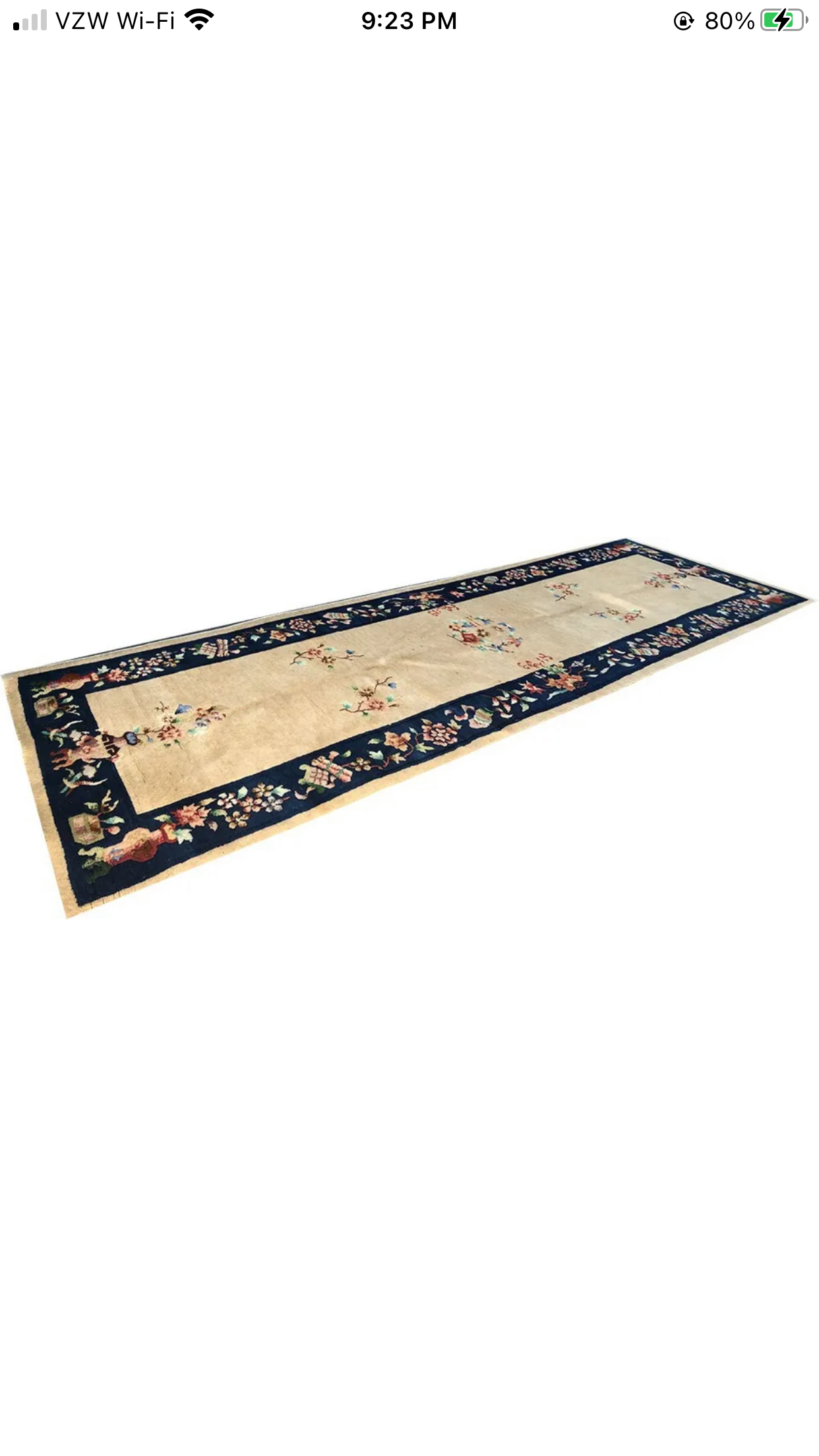 An antique Art Deco Chinese Hallway Runner Rug