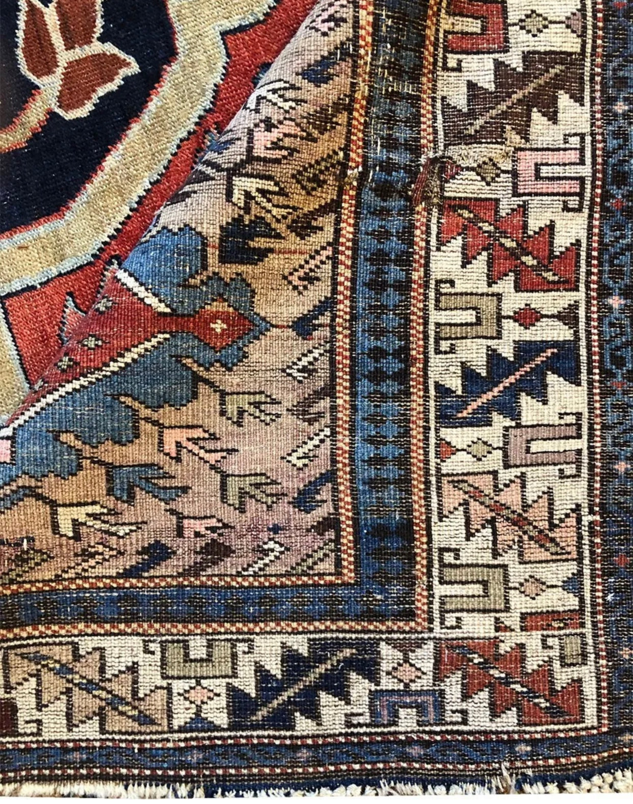 An Antique 19th Century Caucasian Kazak rug