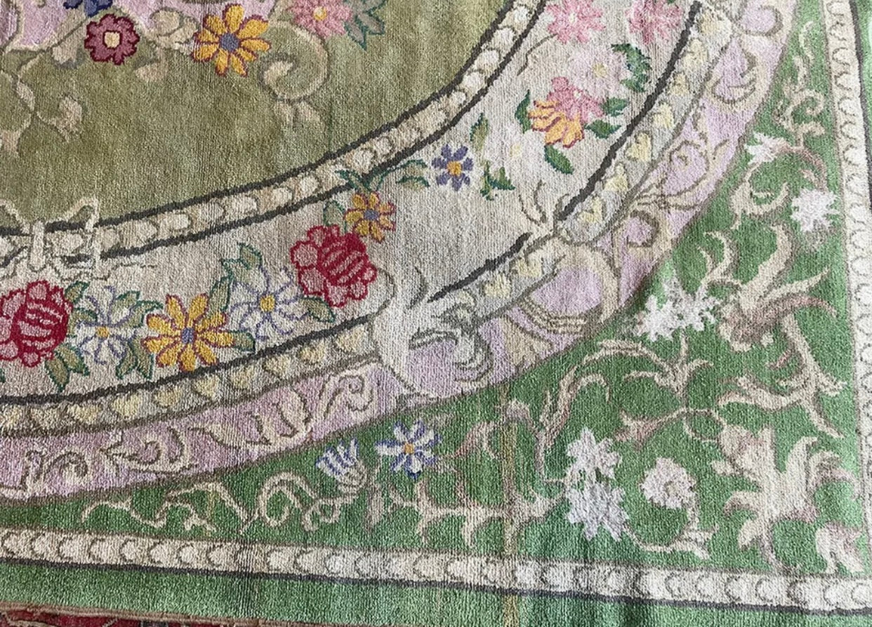 An Antique English Sacsnnerie Rug