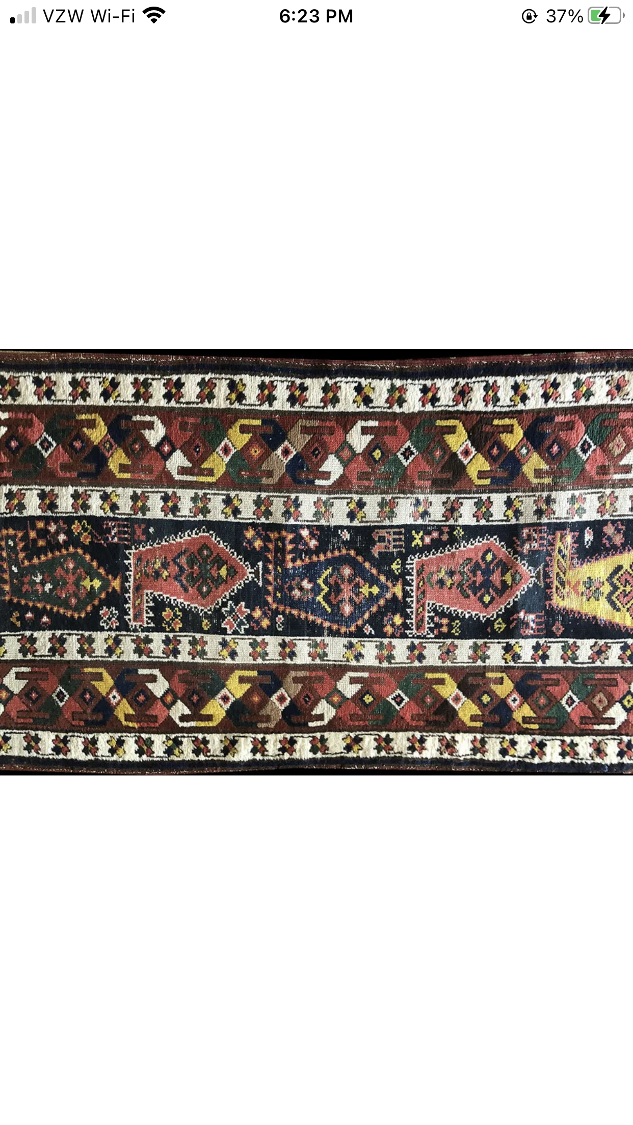 An Antique Tribal Persian Shahsavan Hallway Runner Rug