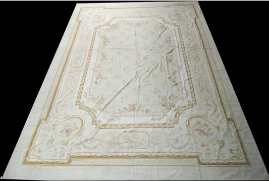 A 19th Century Palace Size 11’x 15’ French Aubusson Rug
